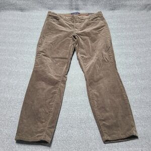 Tommy Hilfiger Tribeca Skinny Corduroy Pants Brown Women Size 14